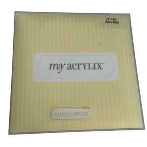Close to My Heart My Acrylix Stamp Set- Adorable Number D1183